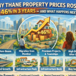 Thane property prices increased 46 percent in 3 years infographic